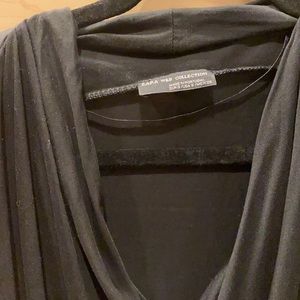 Zara w&b collection black sleeveless blouse